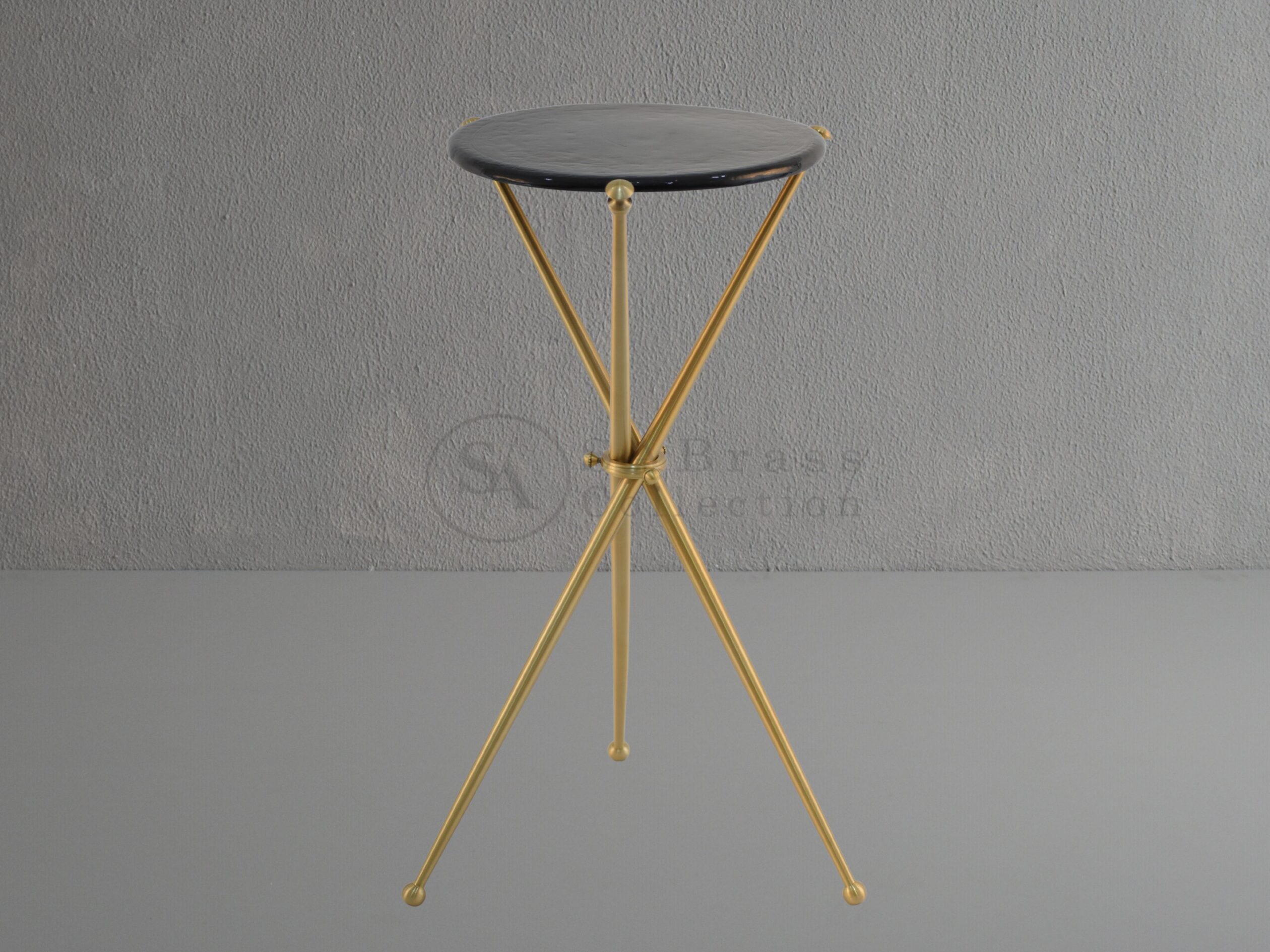 Antique Brass Drink Table