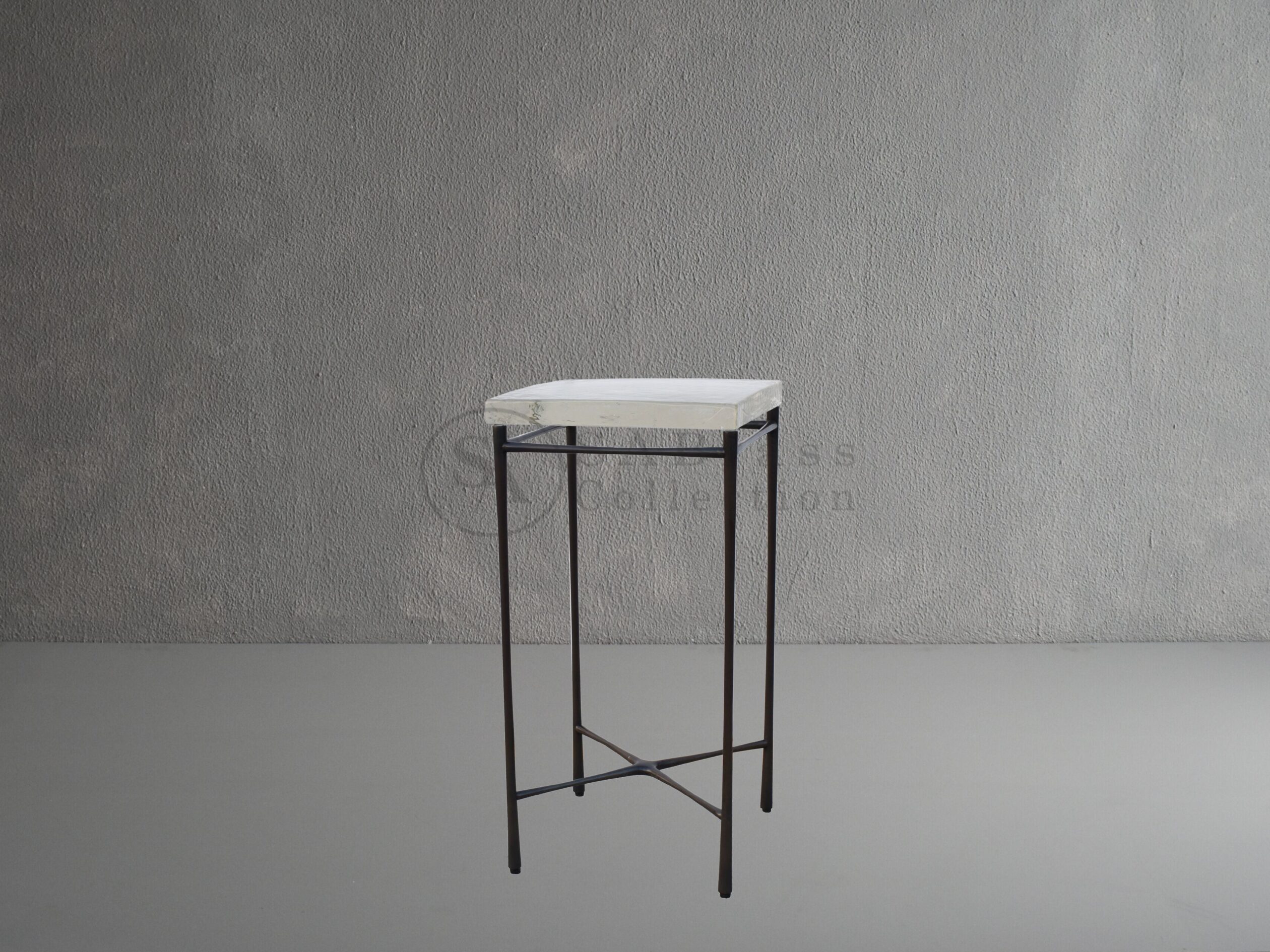 Cast Glass Side Table