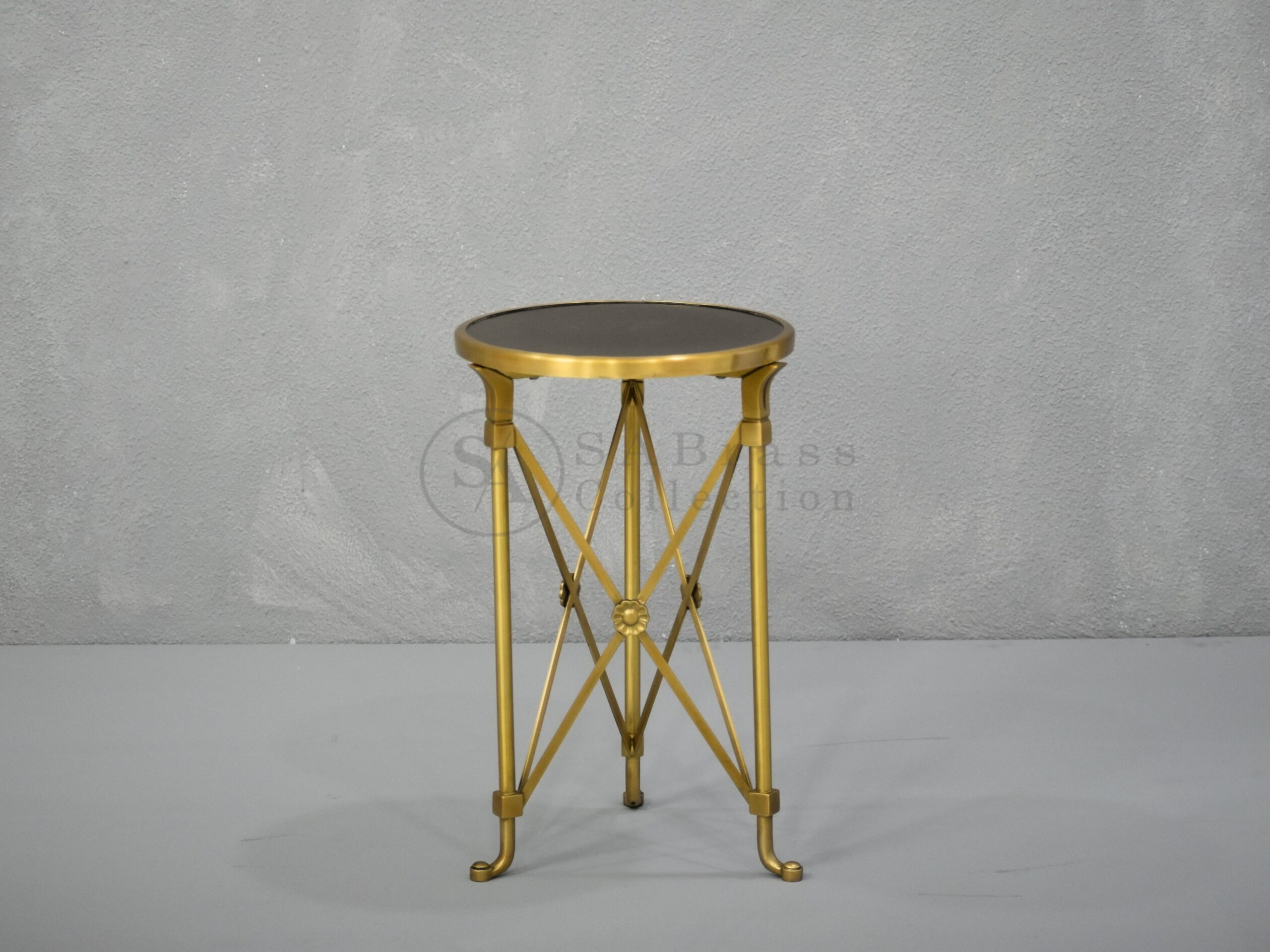 Antique Brass Side Table