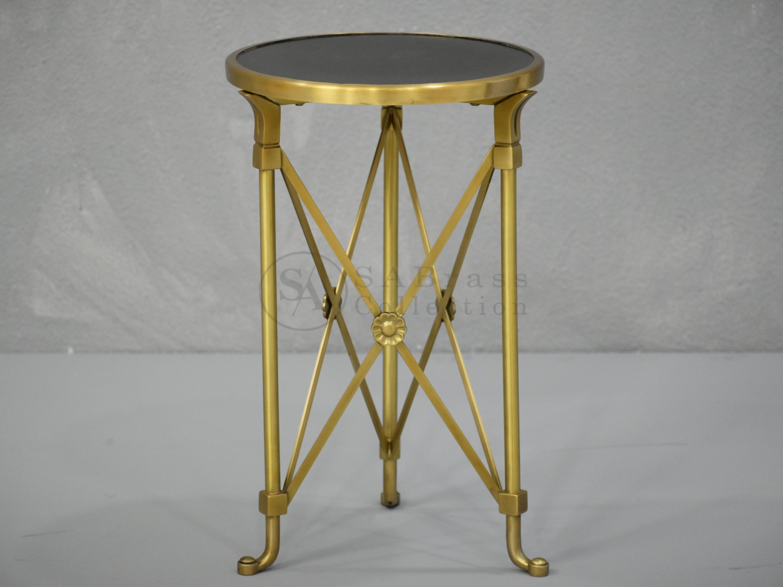 Antique Brass Side Table